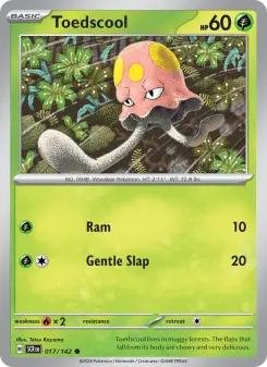 Pokémon-Karte Toedscool 017/142