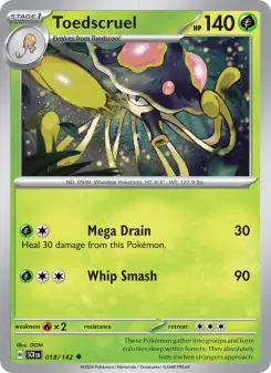 Pokémon-Karte Toedscruel 018/142