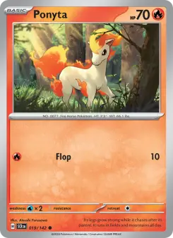 Pokémon-Karte Ponyta 019/142