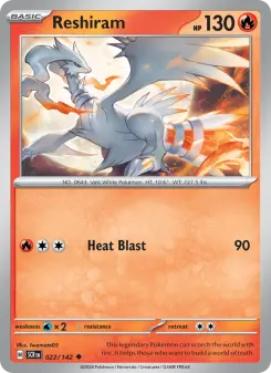 Pokémon-Karte Reshiram 022/142