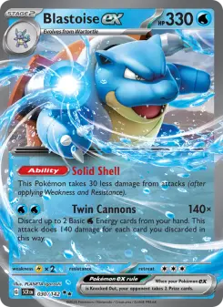 Pokémon-Karte Blastoise ex 030/142