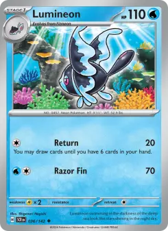 Pokémon-Karte Lumineon 036/142