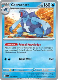 Pokémon-Karte Carracosta 038/142