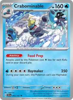 Pokémon-Karte Crabominable 042/142
