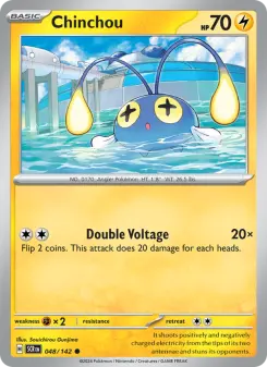 Pokémon-Karte Chinchou 048/142