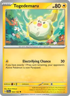 Pokémon-Karte Togedemaru 054/142