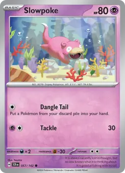 Pokémon-Karte Slowpoke 057/142
