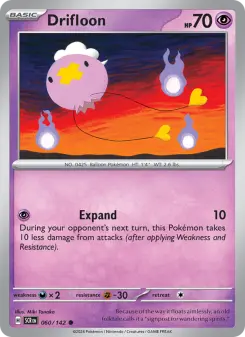 Pokémon-Karte Drifloon 060/142