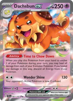 Pokémon-Karte Dachsbun ex 067/142