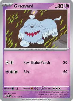 Pokémon-Karte Greavard 070/142