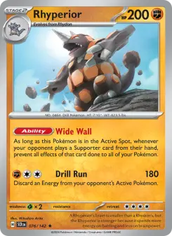 Pokémon-Karte Rhyperior 076/142