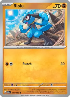 Pokémon-Karte Riolu 081/142