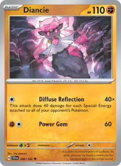 Pokémon-Karte Diancie 086/142