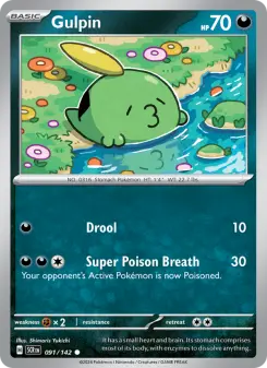 Pokémon-Karte Gulpin 091/142
