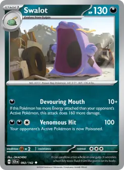Pokémon-Karte Swalot 092/142