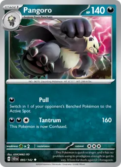 Pokémon-Karte Pangoro 093/142
