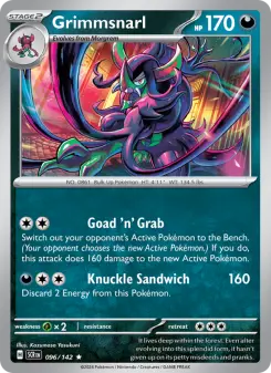 Pokémon-Karte Grimmsnarl 096/142