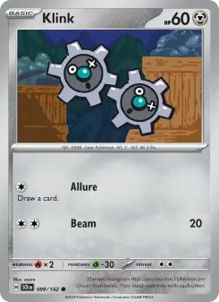 Pokémon-Karte Klink 099/142