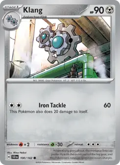 Pokémon-Karte Klang 100/142