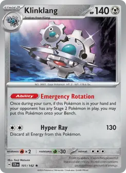 Pokémon-Karte Klinklang 101/142