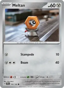 Pokémon-Karte Meltan 102/142