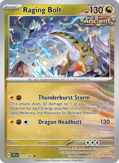 Pokémon-Karte Raging Bolt 111/142