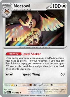 Pokémon-Karte Noctowl 115/142