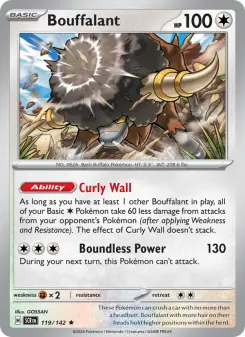 Pokémon-Karte Bouffalant 119/142