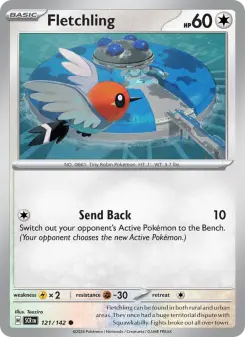 Pokémon-Karte Fletchling 121/142