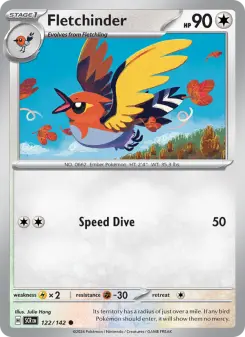 Pokémon-Karte Fletchinder 122/142