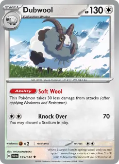 Pokémon-Karte Dubwool 125/142