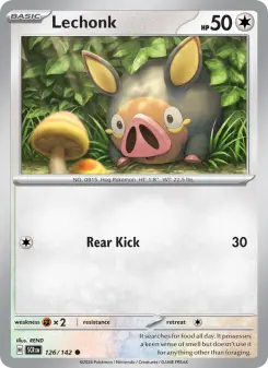 Pokémon-Karte Lechonk 126/142