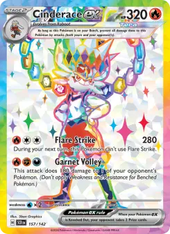 Pokémon-Karte Cinderace ex 157/142