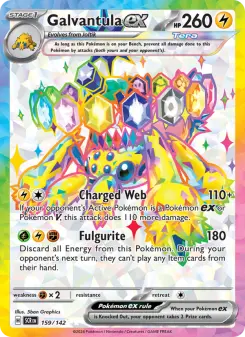 Pokémon-Karte Galvantula ex 159/142