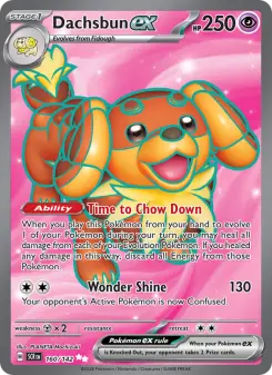 Pokémon-Karte Dachsbun ex 160/142