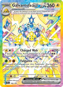 Pokémon-Karte Galvantula ex 168/142