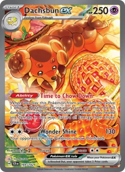 Pokémon-Karte Dachsbun ex 169/142