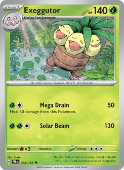 Pokémon-Karte Exeggutor 002/131