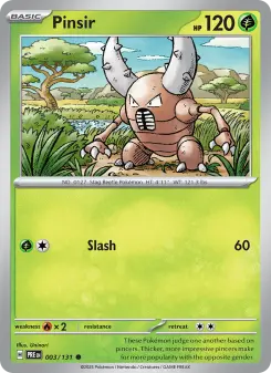 Pokémon-Karte Pinsir 003/131