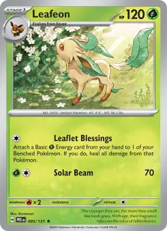 Pokémon-Karte Leafeon 005/131