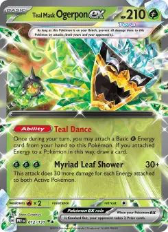 Pokémon-Karte Teal Mask Ogerpon ex 012/131