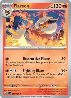 Pokémon-Karte Flareon 013/131