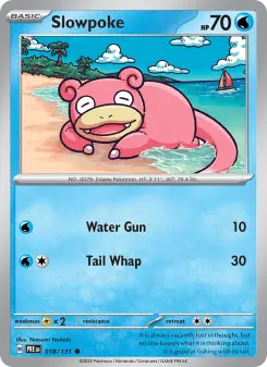 Pokémon-Karte Slowpoke 018/131