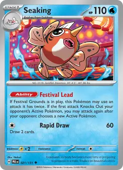 Pokémon-Karte Seaking 021/131