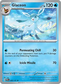 Pokémon-Karte Glaceon 025/131