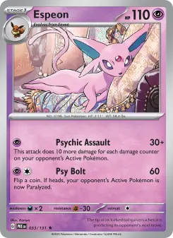 Pokémon-Karte Espeon 033/131