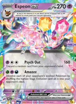 Pokémon-Karte Espeon ex 034/131