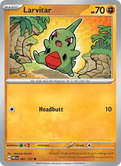 Pokémon-Karte Larvitar 047/131