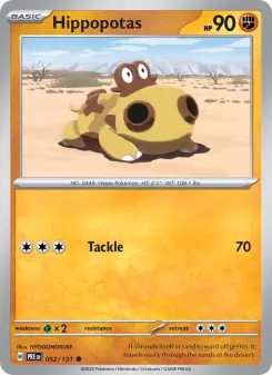 Pokémon-Karte Hippopotas 052/131