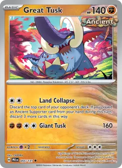 Pokémon-Karte Great Tusk 055/131